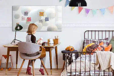 Schreib-Magnettafel mit Kugel-Abstraktion