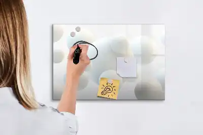 Schreib-Magnettafel mit Kugel-Abstraktion