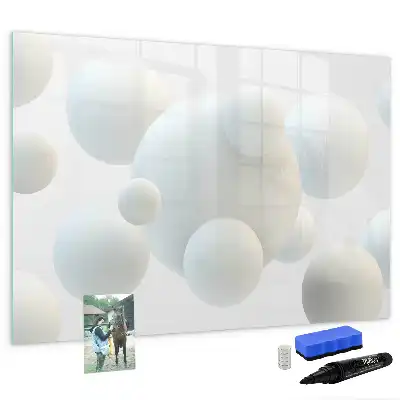 Schreib-Magnettafel mit Kugel-Abstraktion