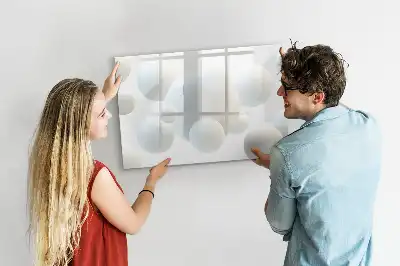 Schreib-Magnettafel mit Kugel-Abstraktion