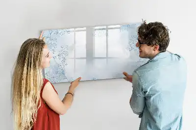 Beschreibbare Magnettafel mit Pflanzenskizze