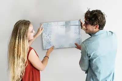 Beschreibbare Magnettafel mit Pflanzenskizze