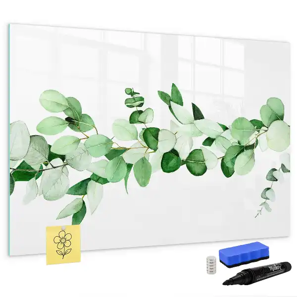 Schreib-Magnettafel mit Motiv Pflanzenzweige