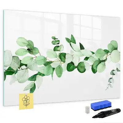 Schreib-Magnettafel mit Motiv Pflanzenzweige