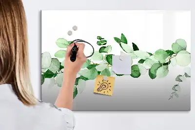 Schreib-Magnettafel mit Motiv Pflanzenzweige