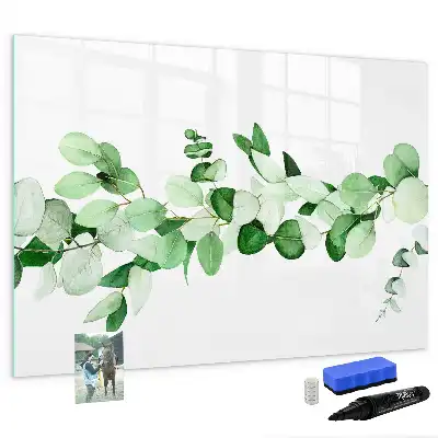 Schreib-Magnettafel mit Motiv Pflanzenzweige