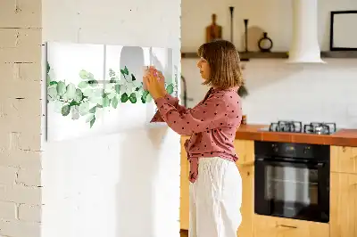 Schreib-Magnettafel mit Motiv Pflanzenzweige