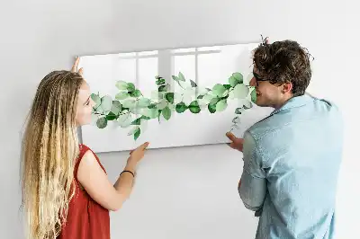 Schreib-Magnettafel mit Motiv Pflanzenzweige