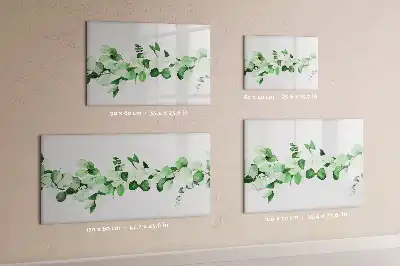 Schreib-Magnettafel mit Motiv Pflanzenzweige