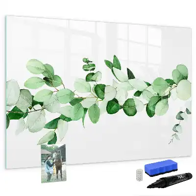 Schreib-Magnettafel mit Motiv Pflanzenzweige