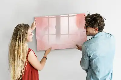 Schreib-Magnettafel in rosafarbenem Marmor-Design
