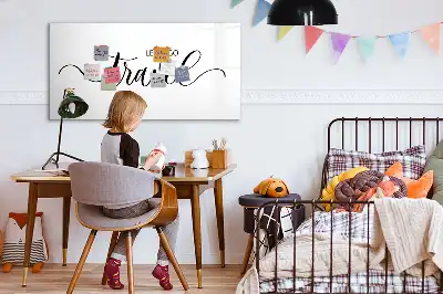 Beschreibbare Magnettafel mit Motiv Text Reisen