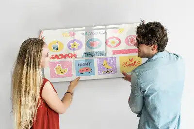 Schreib-Magnettafel als Schulplaner