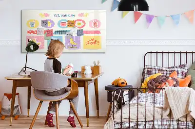 Schreib-Magnettafel als Schulplaner
