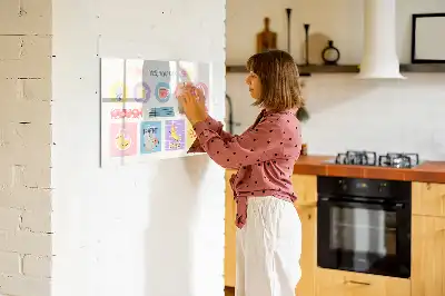 Schreib-Magnettafel als Schulplaner