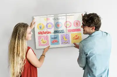 Schreib-Magnettafel als Schulplaner