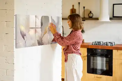 Beschreibbare Magnettafel mit Aquarell-Pflanzen Motiv