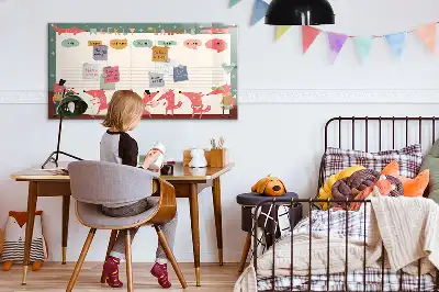 Wochenplaner für Kinder beschreibbare Magnettafel
