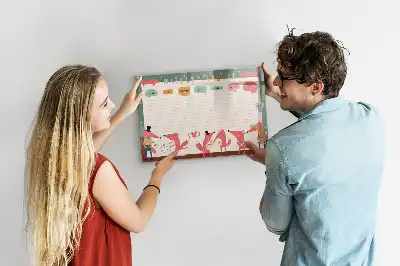 Wochenplaner für Kinder beschreibbare Magnettafel