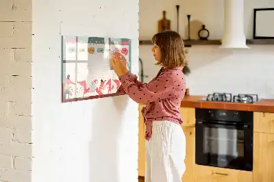 Wochenplaner für Kinder beschreibbare Magnettafel