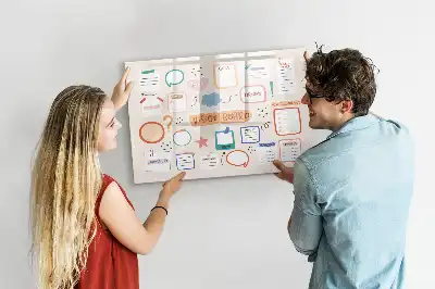 Schreib-Magnettafel buntes Vision Board