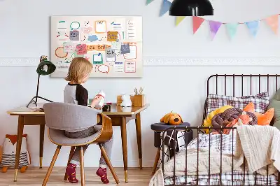Schreib-Magnettafel buntes Vision Board