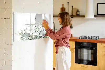 Beschreibbare Magnettafel mit Motiv Pflanzenblätter
