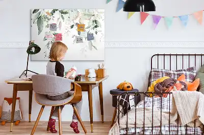 Schreib-Magnettafel mit Motiv Pflanzenblätter