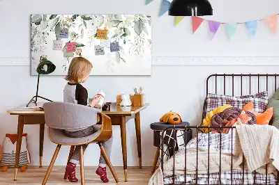 Schreib-Magnettafel mit Motiv Pflanzenblätter