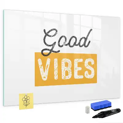 Schreib-Magnettafel mit inspirierendem Satz