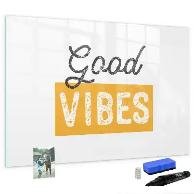 Schreib-Magnettafel mit inspirierendem Satz