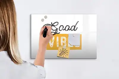 Schreib-Magnettafel mit inspirierendem Satz