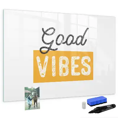 Schreib-Magnettafel mit inspirierendem Satz