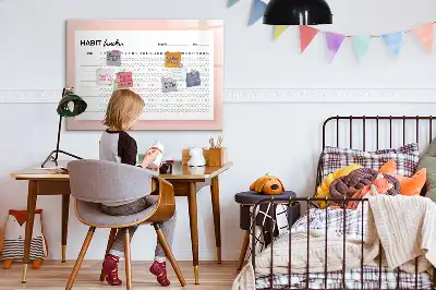 Beschreibbare Magnettafel als praktischer Gewohnheiten-Tracker