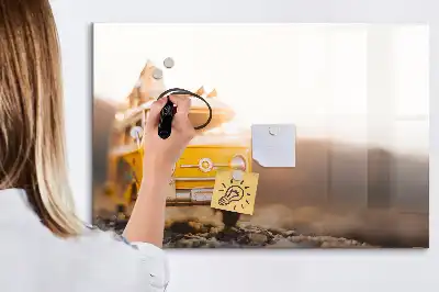 Schreib-Magnettafel mit dem Motiv Urlaub mit dem Auto