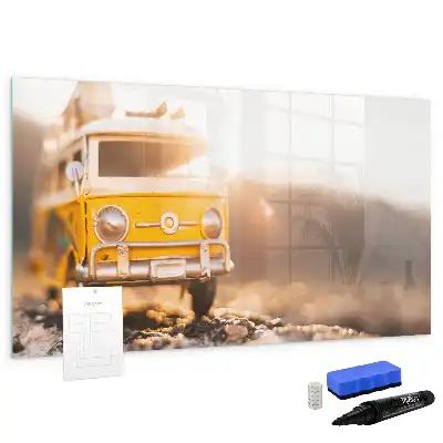 Schreib-Magnettafel mit dem Motiv Urlaub mit dem Auto
