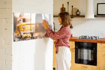 Schreib-Magnettafel mit dem Motiv Urlaub mit dem Auto