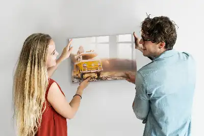 Schreib-Magnettafel mit dem Motiv Urlaub mit dem Auto