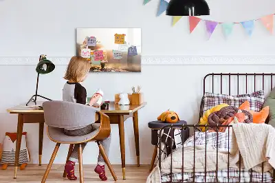 Schreib-Magnettafel mit dem Motiv Urlaub mit dem Auto