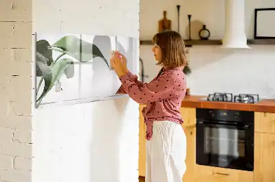 Schreib-Magnettafel mit Motiv abstrakte Blätter