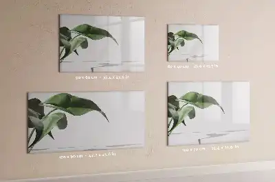 Schreib-Magnettafel mit Motiv abstrakte Blätter