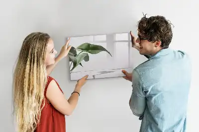 Schreib-Magnettafel mit Motiv abstrakte Blätter