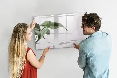 Schreib-Magnettafel mit Motiv abstrakte Blätter