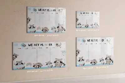 Beschreibbare Magnettafel Wochenplaner für Kinder