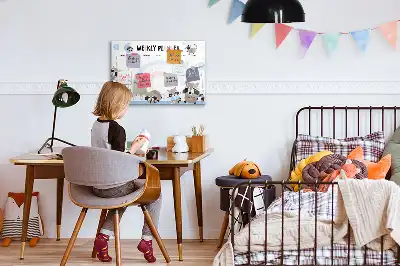 Beschreibbare Magnettafel Wochenplaner für Kinder