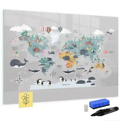 Schreib-Magnettafel mit Comic-Motiv