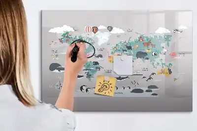 Schreib-Magnettafel mit Comic-Motiv