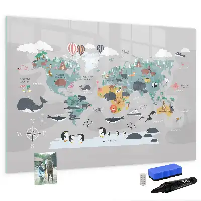 Schreib-Magnettafel mit Comic-Motiv