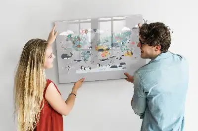 Schreib-Magnettafel mit Comic-Motiv