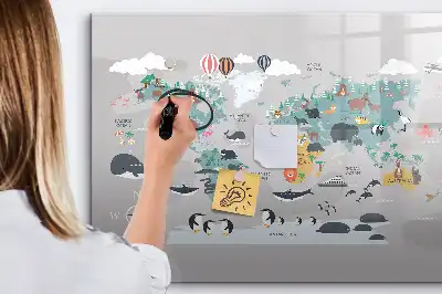 Schreib-Magnettafel mit Comic-Motiv